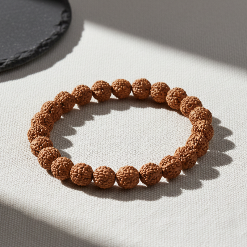 5 Mukhi Rudraksha Bracelet Certified - — Consecrated Numero-Vastu Remedy by Dhrminder Bhattia