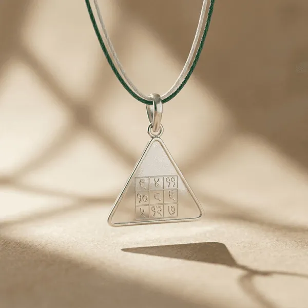 Budh Pyra Yantra Silver Locket — Consecrated Numero-Vastu Remedy by Dhrminder Bhattia