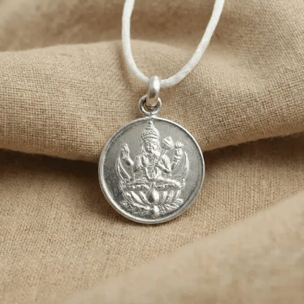 Chandra Yantra Silver Locket Moon (Free Thread) — Consecrated Numero-Vastu Remedy by Dhrminder Bhattia