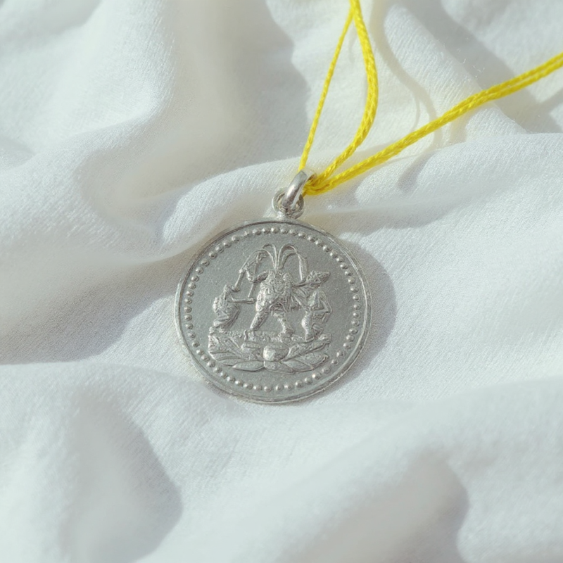 Chinnamasta Yantra SIlver Locket (With Thread) - — Consecrated Numero-Vastu Remedy by Dhrminder Bhattia