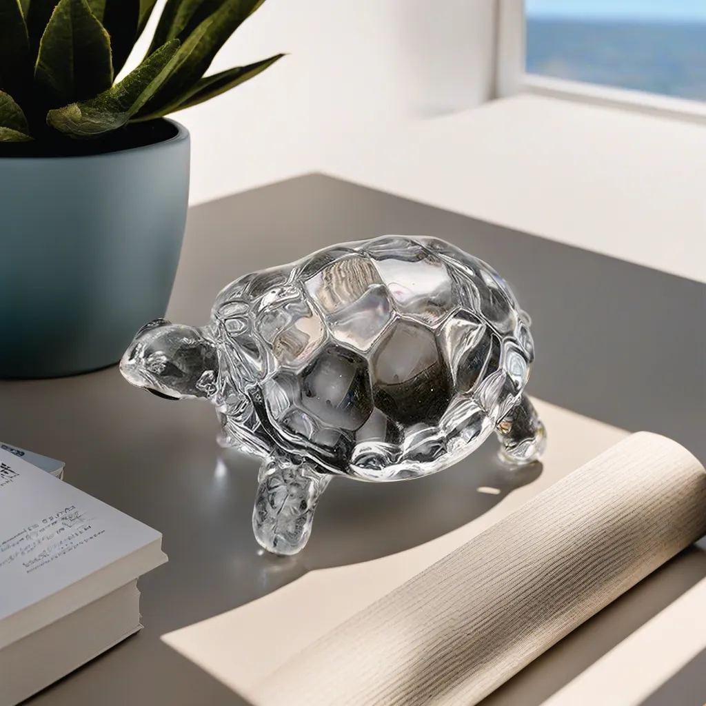 Crystal Turtle-Tortoise, Vastu Feng Shui with Pot for Good Luck - — Consecrated Numero-Vastu Remedy by Dhrminder Bhattia
