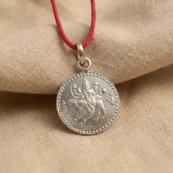 Durga Bisa Yantra Silver Locket (Free Thread) — Consecrated Numero-Vastu Remedy by Dhrminder Bhattia
