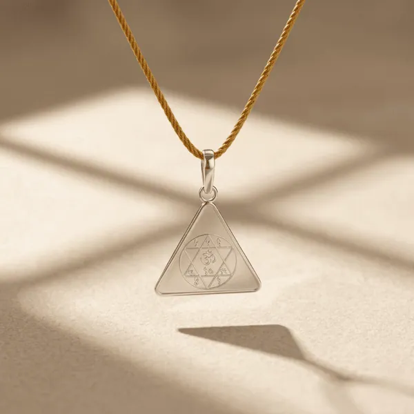 Gayatri Yantra Silver Locket — Consecrated Numero-Vastu Remedy by Dhrminder Bhattia