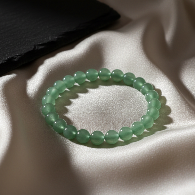 Green Aventurine Bracelet – Luck, Prosperity & Healing Energy — Consecrated Numero-Vastu Remedy by Dhrminder Bhattia