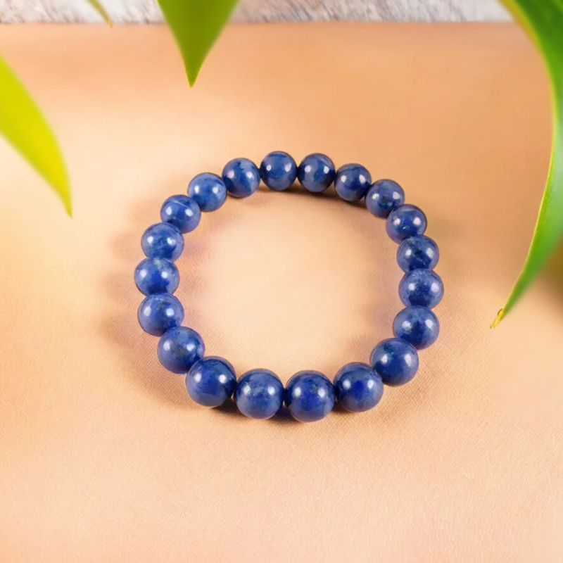 Lapis Lazuli Bracelet (8mm) for Men and Women - Beauty, & Inner Peace Order Now — Consecrated Numero-Vastu Remedy by Dhrminder Bhattia