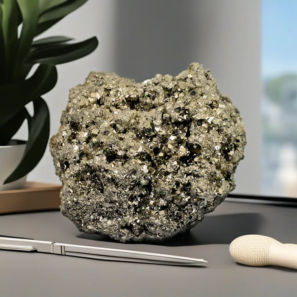 Pyrite Stone - 150Gm - — Consecrated Numero-Vastu Remedy by Dhrminder Bhattia