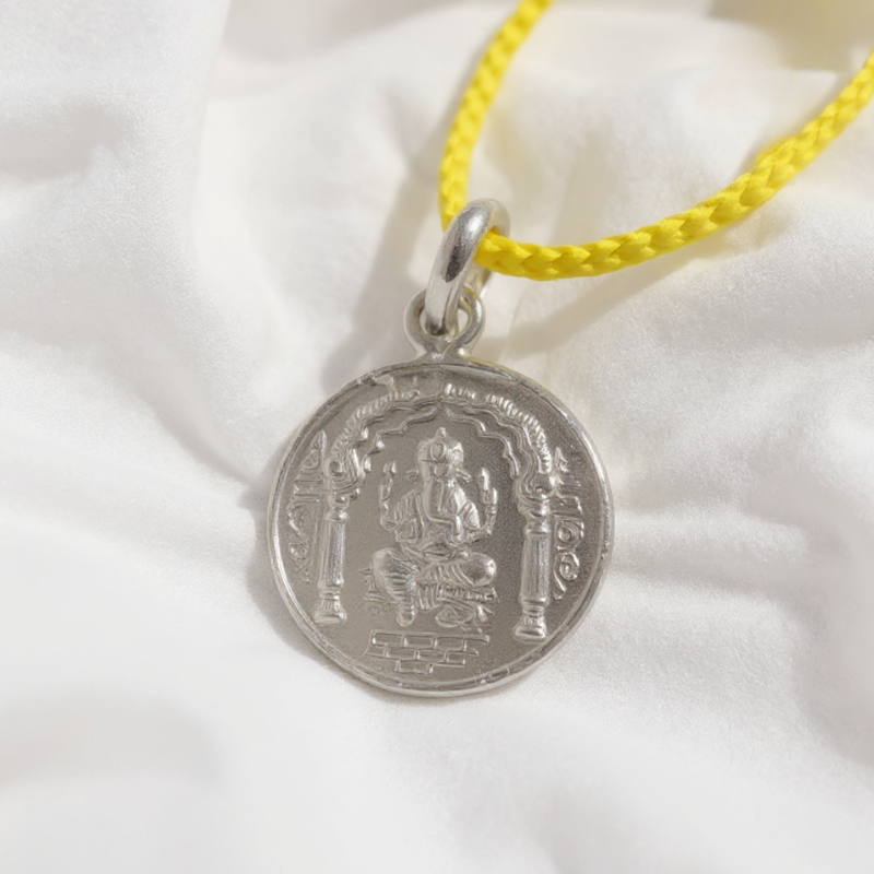 Shri Ganesha Yantra Silver Locket - — Consecrated Numero-Vastu Remedy by Dhrminder Bhattia