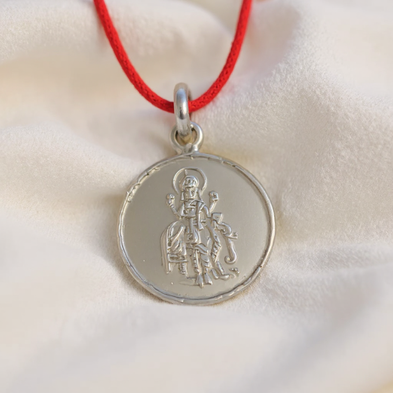 Shri Guru Yantra Silver Locket (With Thread) - — Consecrated Numero-Vastu Remedy by Dhrminder Bhattia