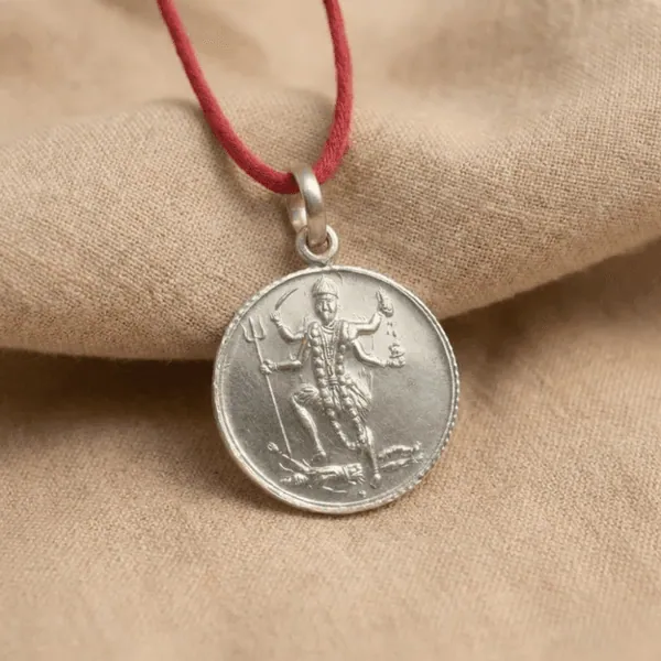 Shri Kali Yantra Silver Locket (Free Thread) — Consecrated Numero-Vastu Remedy by Dhrminder Bhattia