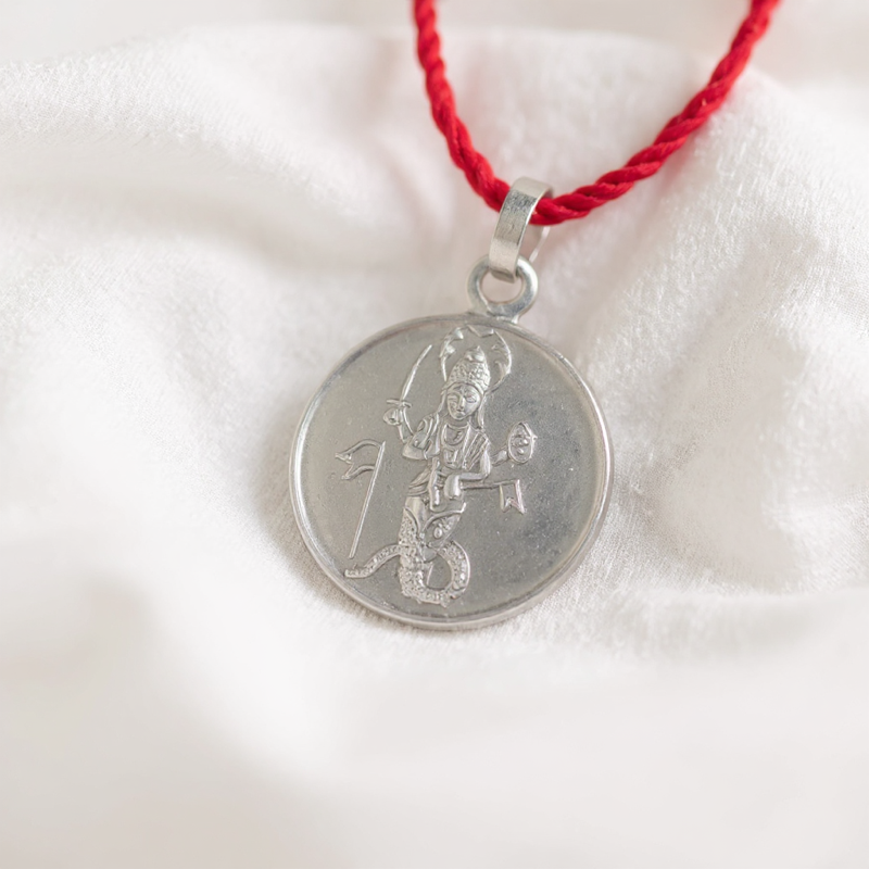 Shri Ketu Yantra Silver Locket (With Thread) - — Consecrated Numero-Vastu Remedy by Dhrminder Bhattia