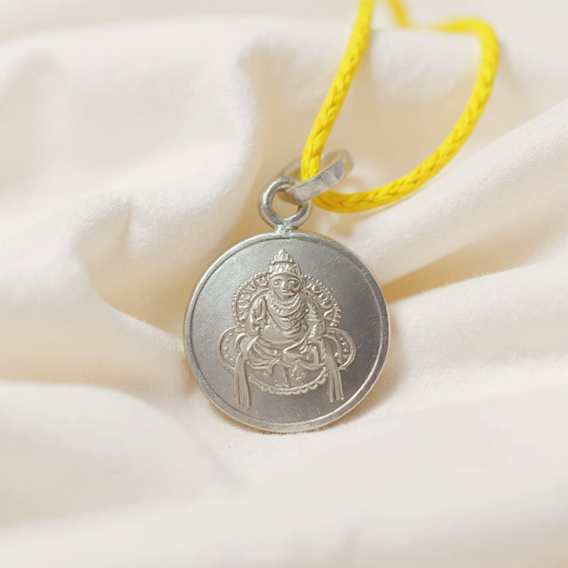Shri Kuber Yantra Silver Locket (With Thread) - — Consecrated Numero-Vastu Remedy by Dhrminder Bhattia