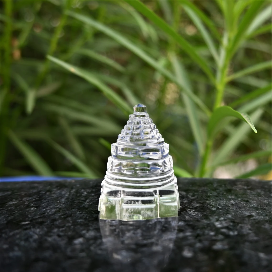 Crystal Shri Yantra of Natural Quartz Gemstone - — Consecrated Numero-Vastu Remedy by Dhrminder Bhattia