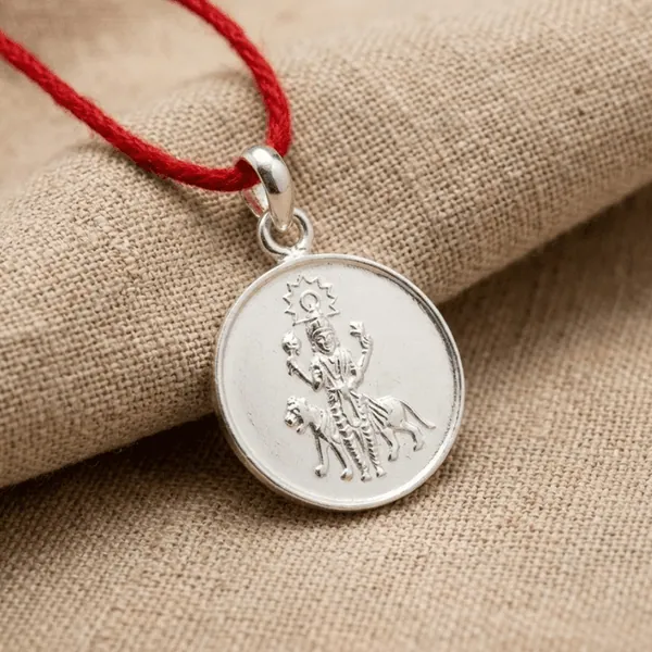 Shri Shukra Yantra Silver Locket (Free Thread) — Consecrated Numero-Vastu Remedy by Dhrminder Bhattia