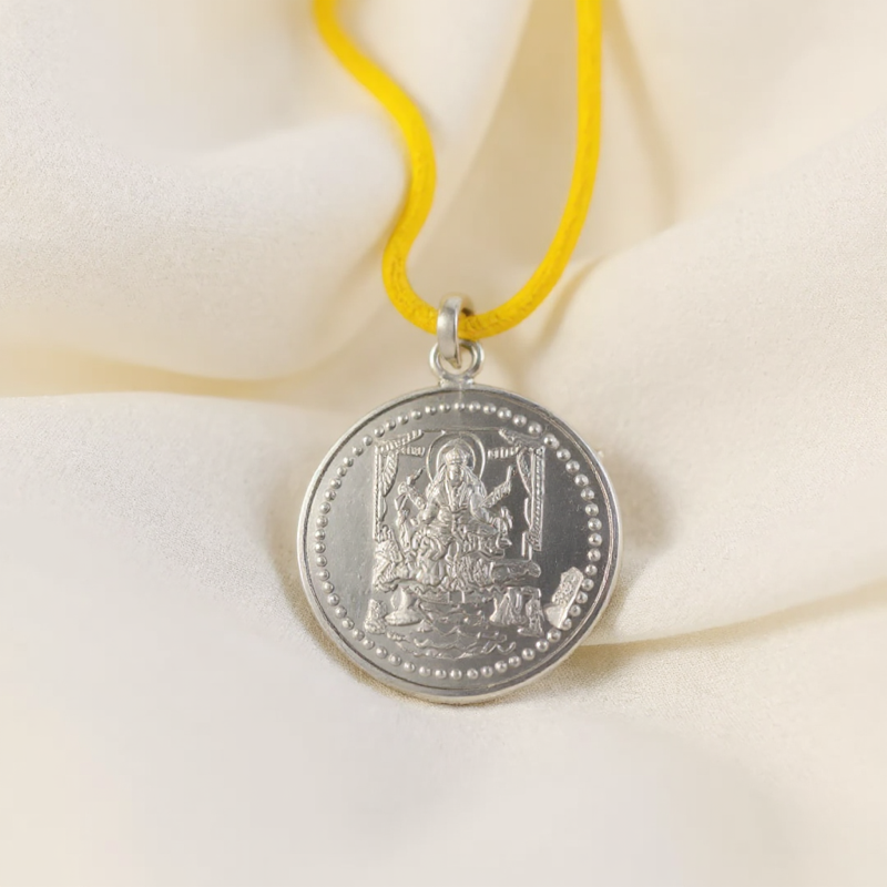 Sri Goddess Shodashi Yantra Silver Locket (With Thread) - — Consecrated Numero-Vastu Remedy by Dhrminder Bhattia