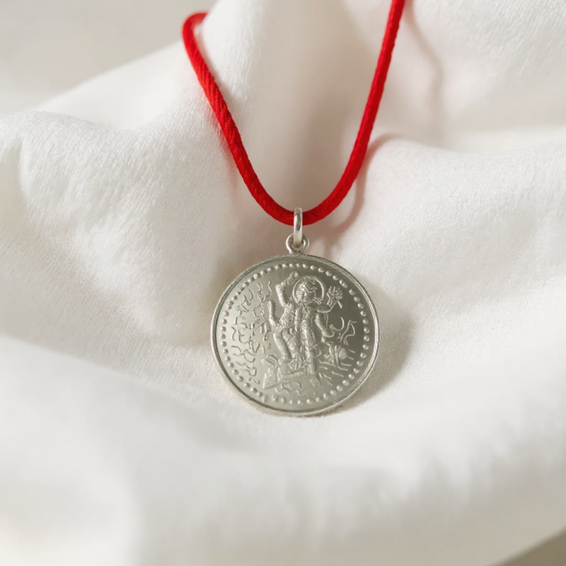 Tara Yantra Silver Locket (With Thread) - — Consecrated Numero-Vastu Remedy by Dhrminder Bhattia